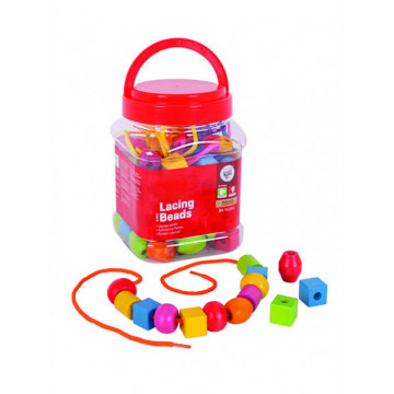 Barattolo Perle in Legno