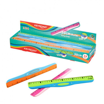 Righello Soft Grip in Blister