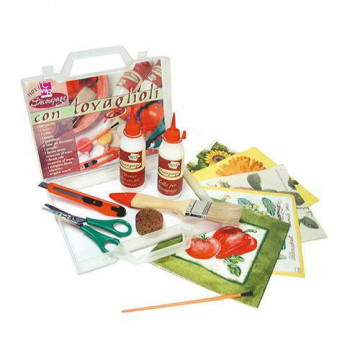 Decoupage in Valigetta