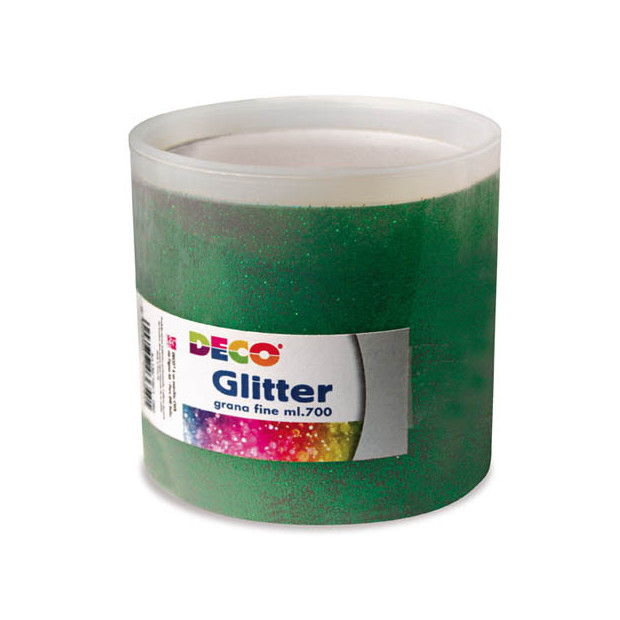 GLITTER GRANA FINE - BARATTOLO ML.700 - VERDE