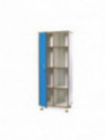 MOBILE 1 ANTA + 4 RIPIANI CM.72X45X180 H - AZZURRO