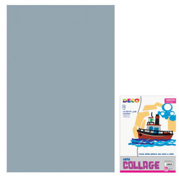 RASATA ADESIVA CM. 50x70 CONF. 10 FG.  - ARGENTO