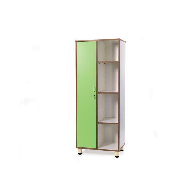 MOBILE 1 ANTA + 4 RIPIANI CM.72X45X180 H - VERDE