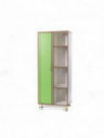 MOBILE 1 ANTA + 4 RIPIANI CM.72X45X180 H - VERDE