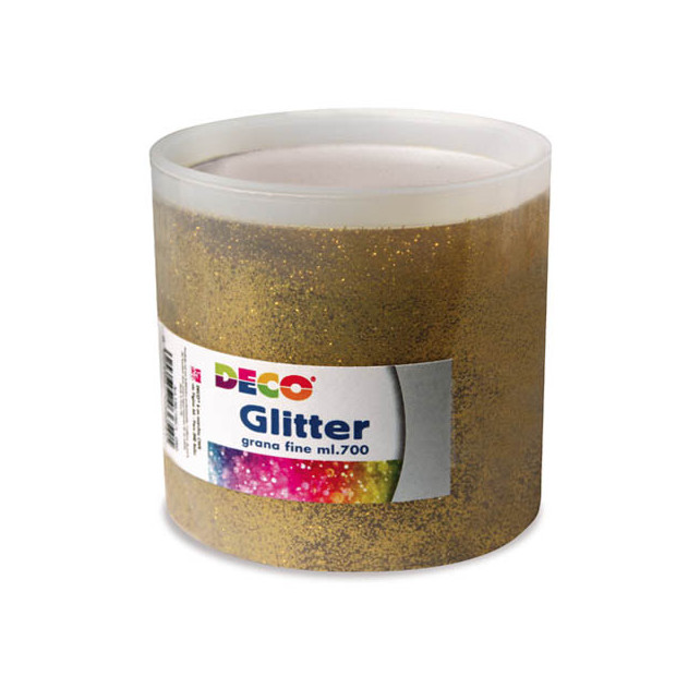 GLITTER GRANA FINE - BARATTOLO ML.700 - ORO