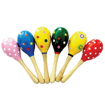 Coppia di Maracas in Legno