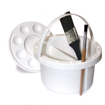 Lavapennelli in Plastica