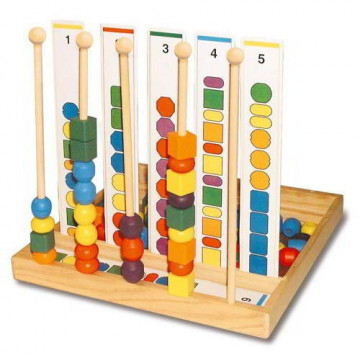 Abaco Sequenziale in Legno