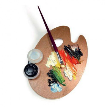 Tavolozza in Faggio Ovale