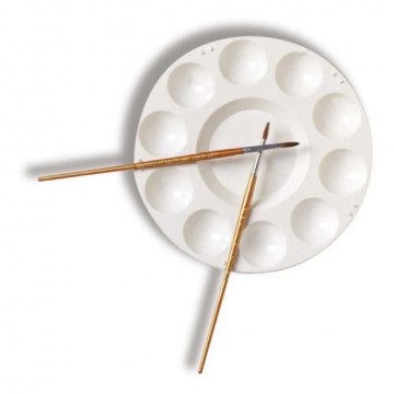 Tavolozza Tonda con Scomparti.