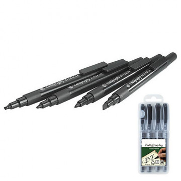 Marker Calligraphy set 4 pezzi