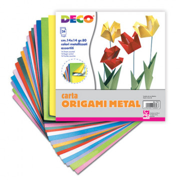 Carta Origami Colori Metal