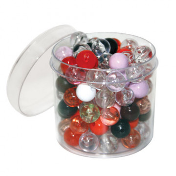 Perle Trasparenti in Barattolo