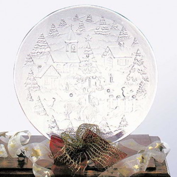 Piatto in Vetro Natalizio