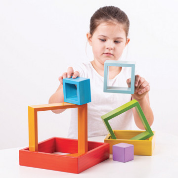 Quadrati Matrioska in Legno