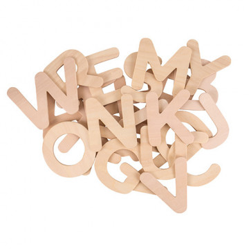 Lettere Maiuscole in Legno