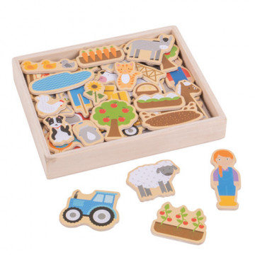 Magneti in Legno in Set