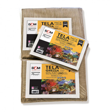 TELA PACK CM.210X200 - 100% LINO GREZZO GR.260