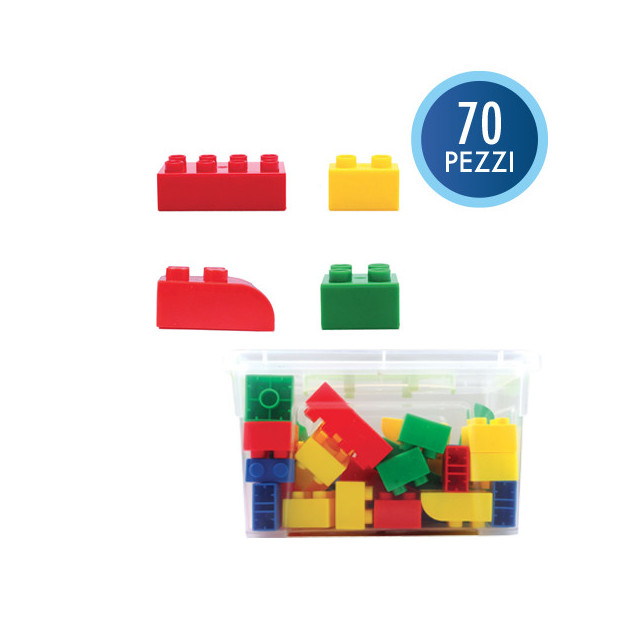 MATTONCINI COMPATIBILI MIDI - BAULETTO 70 PEZZI
