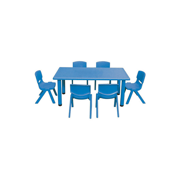 TAVOLO RETTANGOLARE SERIE ELITE CM.125X65X48H COLORE BLU