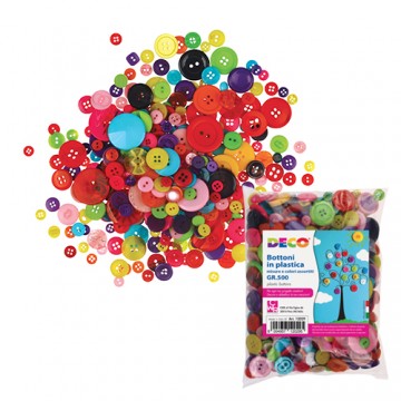 Bottoni in Plastica, Colori...