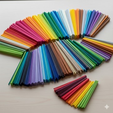 Strisce Cartoncino colori...