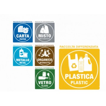 Adesivi Raccolta Differenziata