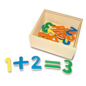 Numeri Magnetici in Legno