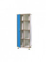 MOBILE 1 ANTA + 4 RIPIANI CM.72X45X180 H - AZZURRO